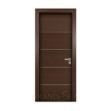 Chinese chestnut color European entrance entry security front gate interior casement MDF/HDF  wood door for bathroom